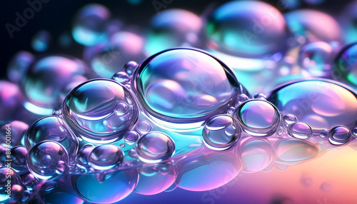 泡のある背景,Generative AI AI画像