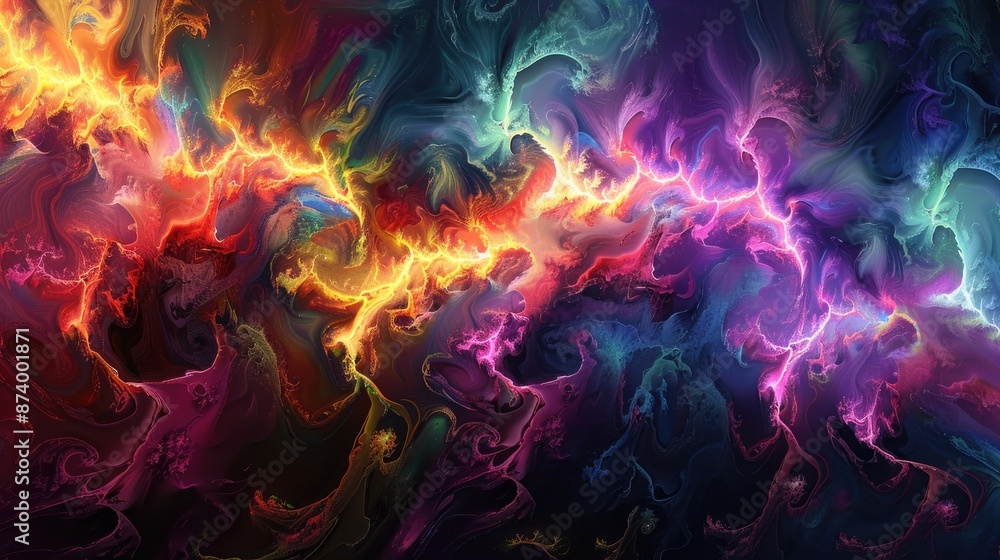Fractal background in abstract form Fractal background in abstract form