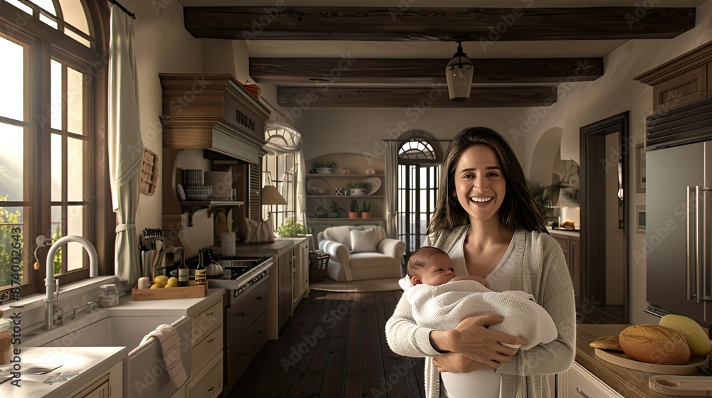 A Mother's Joy in a Tuscan Kitchen A Mother's Joy in a Tuscan Kitchen