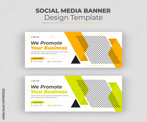 Corporate Business Facebook cover social media post and banner template