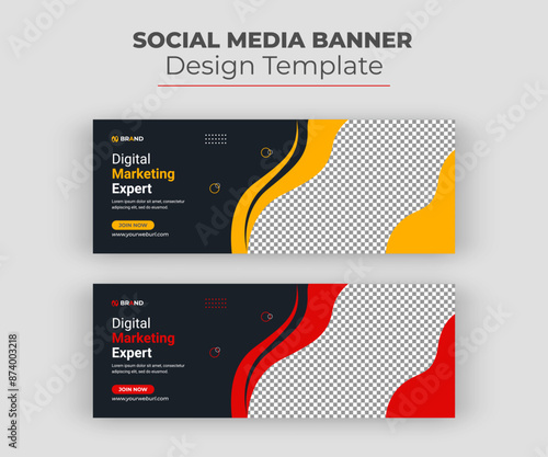Corporate Business Facebook cover social media post and banner template