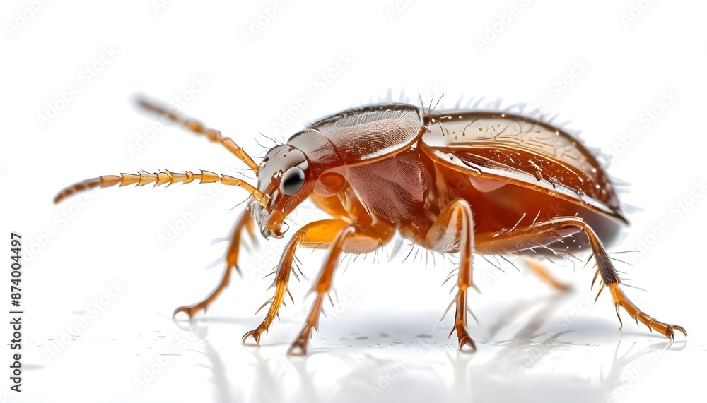 mite on white background, bug isolated on white background mite on white background, bug isolated on white background