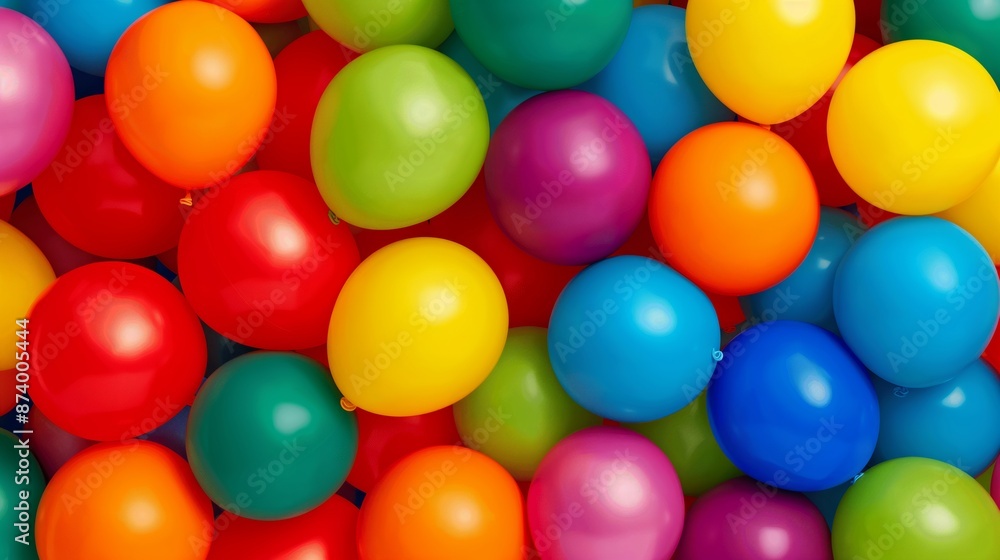 A bunch of colorful balloons in a bunch. The balloons are of different colors and sizes. Concept of fun and celebration A bunch of colorful balloons in a bunch. The balloons are of different colors and sizes. Concept of fun and celebration