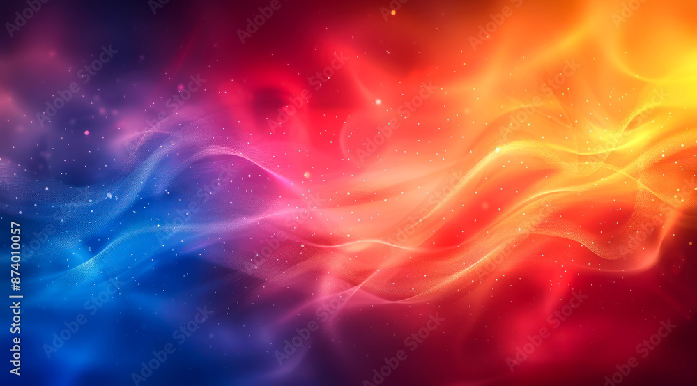 Obraz premium background abstract blurry gradient orange red yellow and blue