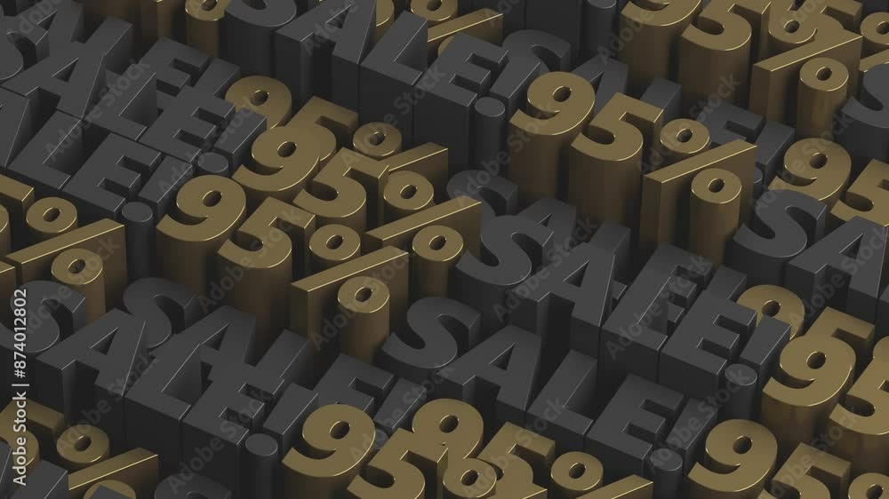 Discount 10% to 90% off sale isometric animation. 95% off for flash sale, big deal, cyber week, hot deal, super sale, mega sale, black friday, black week advertising and discount promotion offer. Discount 10% to 90% off sale isometric animation. 95% off for flash sale, big deal, cyber week, hot deal, super sale, mega sale, black friday, black week advertising and discount promotion offer.