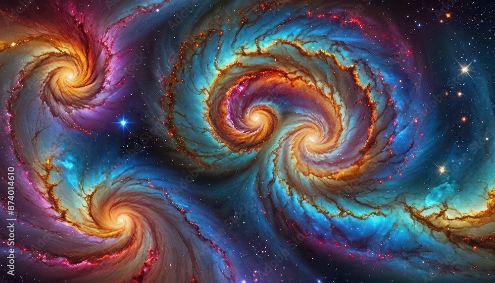 Cosmic Swirls in Deep Space. Cosmic Swirls in Deep Space.
