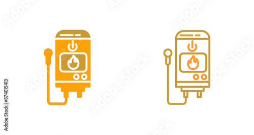 Tankless Water Heater Vector Icon
