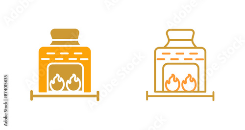 Coal Furnace Vector Icon