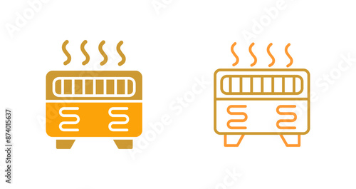 Convection Heater Vector Icon