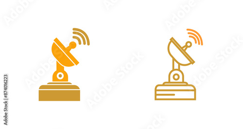 Communication Satellite Vector Icon
