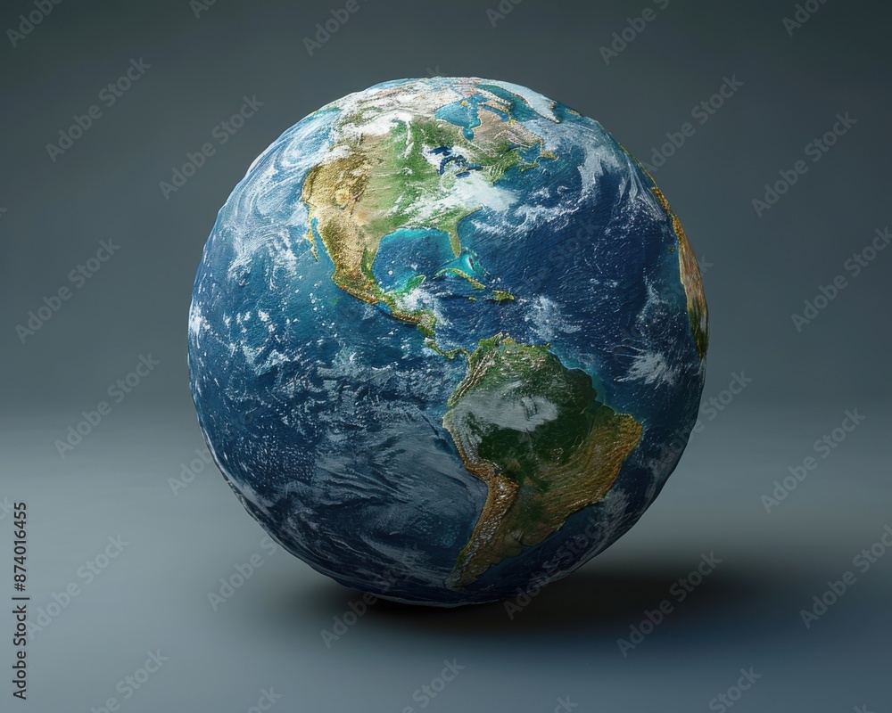 Advanced 3D Rendering of Digital Globe with Weather Patterns & Data Points for Meteorology Research Advanced 3D Rendering of Digital Globe with Weather Patterns & Data Points for Meteorology Research
