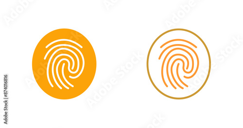 Fingerprint Vector Icon