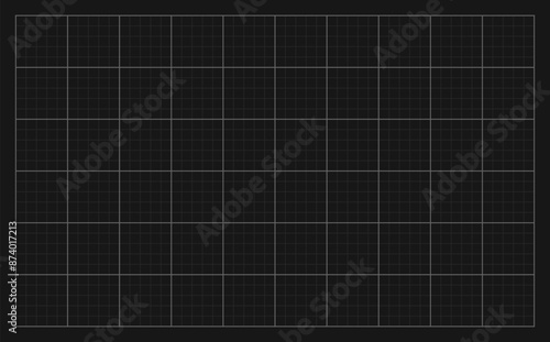 Wallpaper Mural Square grid background with empty space on dark gray backdrop. Design of square graph paper, school math sheet, grid paper sheet, notebook pattern, architectural graph paper Torontodigital.ca