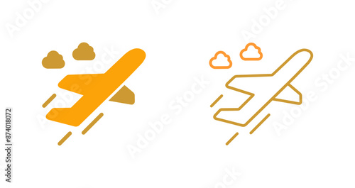 Flight Takeoff Vector Icon