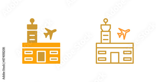 Airport Building Vector Icon
