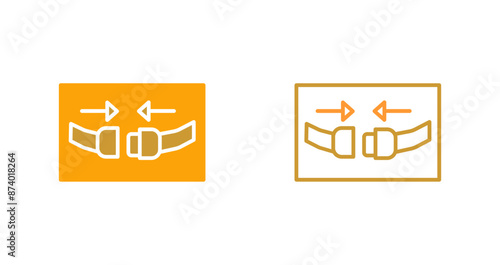 Seat Belt Vector Icon
