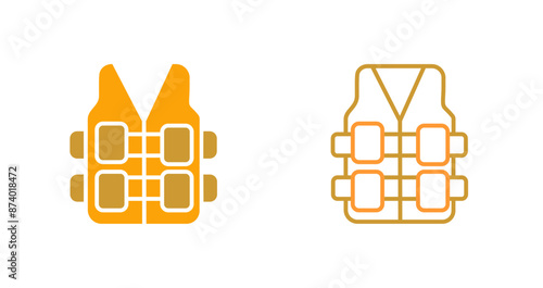 Bullet Proof Vest Vector Icon