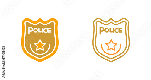 Police Badge Vector Icon