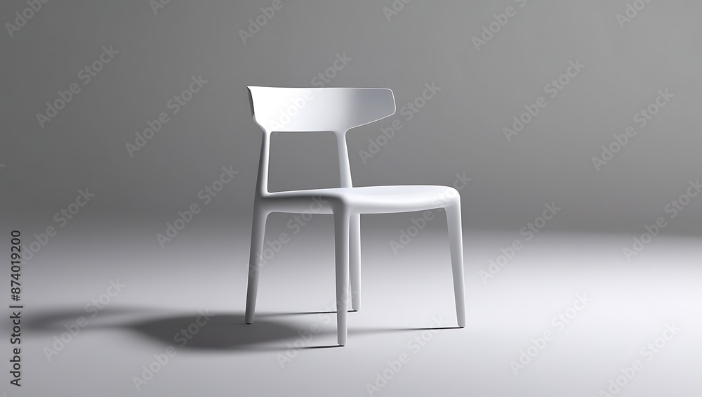 white chair in black and white white chair in black and white