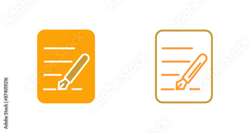 Fountain Pen Vector Icon