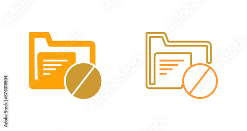 Restrict Vector Icon