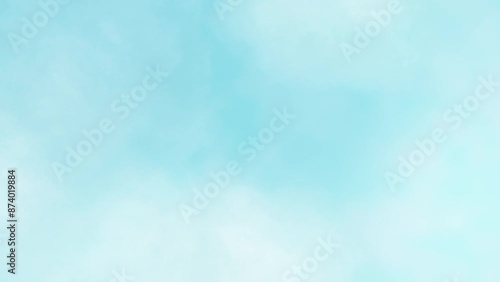 Watercolor sky. Paint brush background.Loop video. (111)