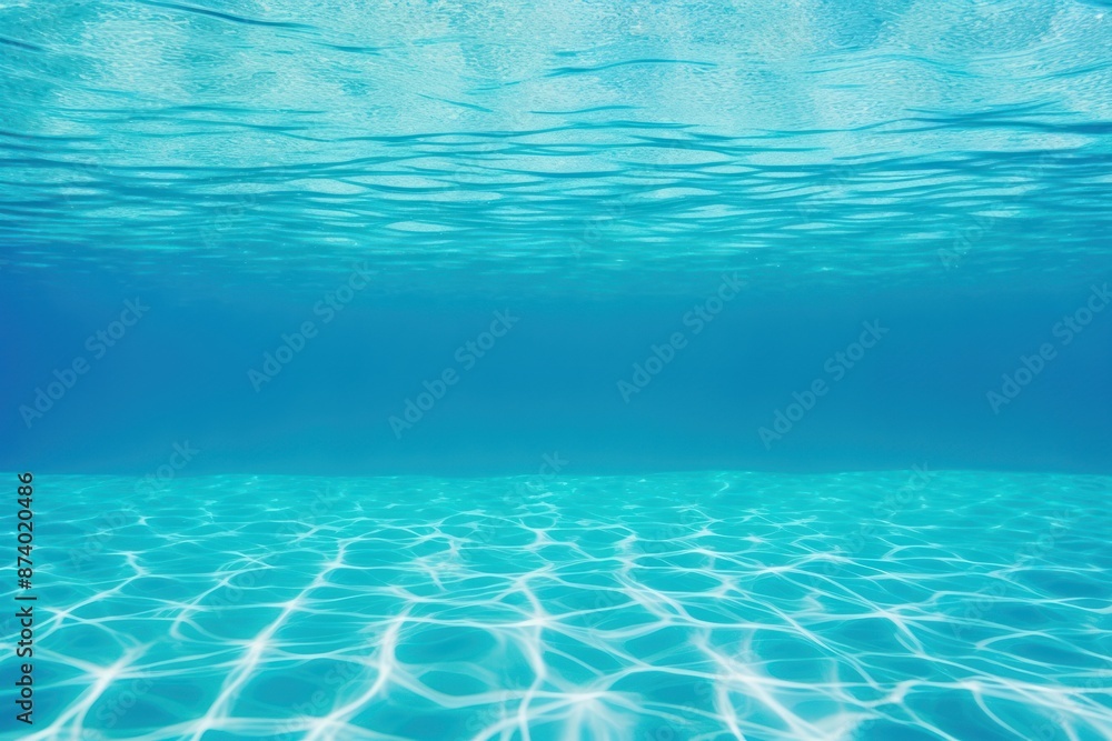 Obraz premium Underwater pool backgrounds swimming outdoors.