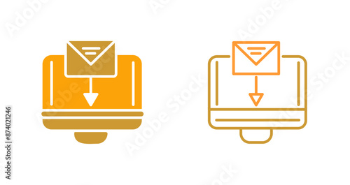Mail Upload Vector Icon