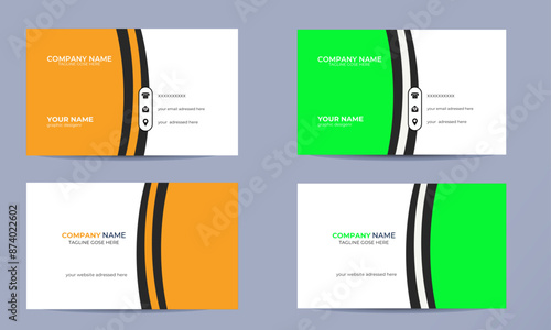 This is a corporate business card. Clean & Eye-catchy professional work. This Business card designed for a corporate company and suitable for all businesses industry. You can easily edit and customize
