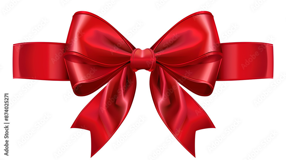 red ribbon, AI generated red ribbon, AI generated