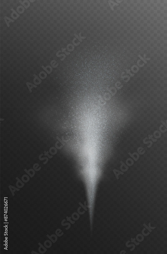 Water spray mist atomizer dust aerosol, air atomizer sprayer on transparent background. Fire extinguisher png.