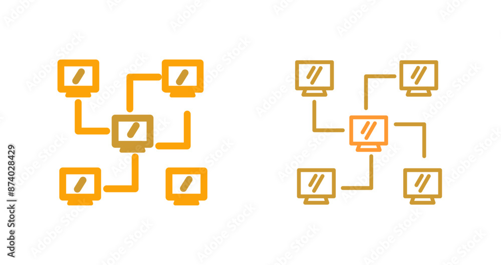 Obraz premium Network Vector Icon
