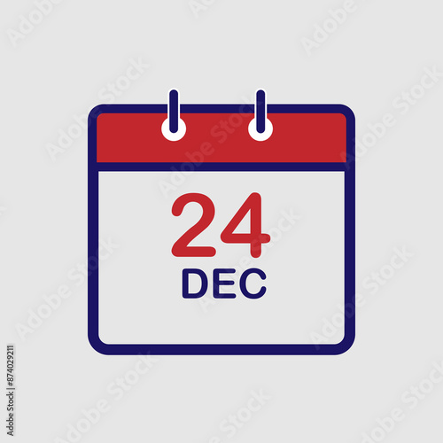 Calendar Vector Flat Icon, Symbol,  Sign Design
