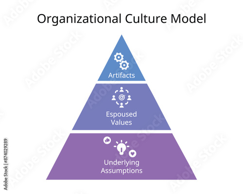 organizational culture model for artifacts, value, assumption