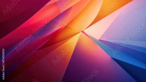 Abstract color geometry composition background