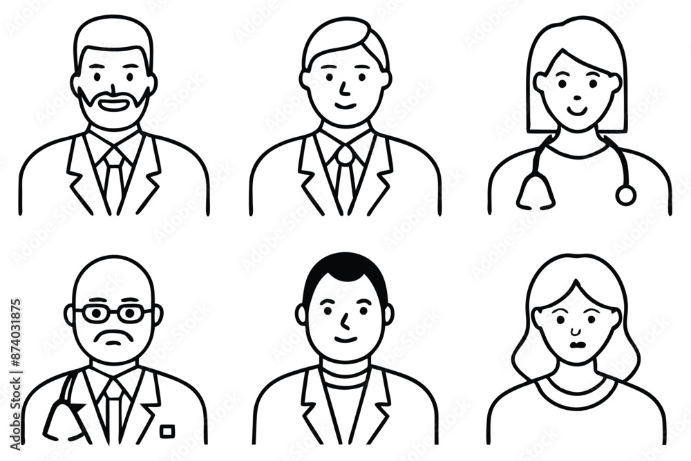 Doctor line art illustration Creative Doctor Sketching Doctor line art illustration Creative Doctor Sketching