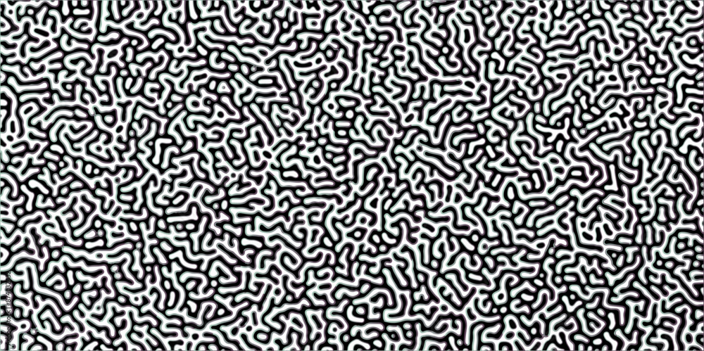 Abstract Turing organic wallpaper with background. Turing reaction diffusion monochrome seamless pattern with chaotic motion. Natural seamless line pattern. Abstract Turing organic wallpaper with background. Turing reaction diffusion monochrome seamless pattern with chaotic motion. Natural seamless line pattern.