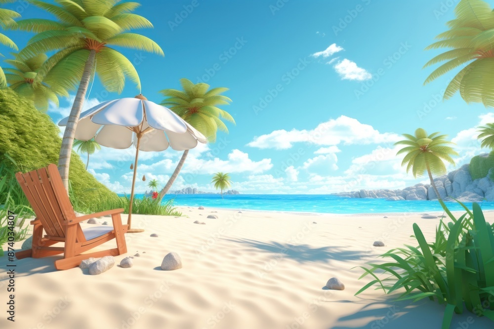 Obraz premium Beach outdoors summer nature.