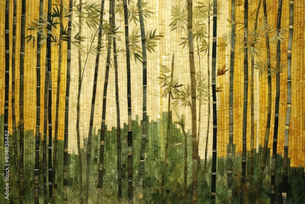 Fototapeta premium Bamboo grove bamboo outdoors nature.