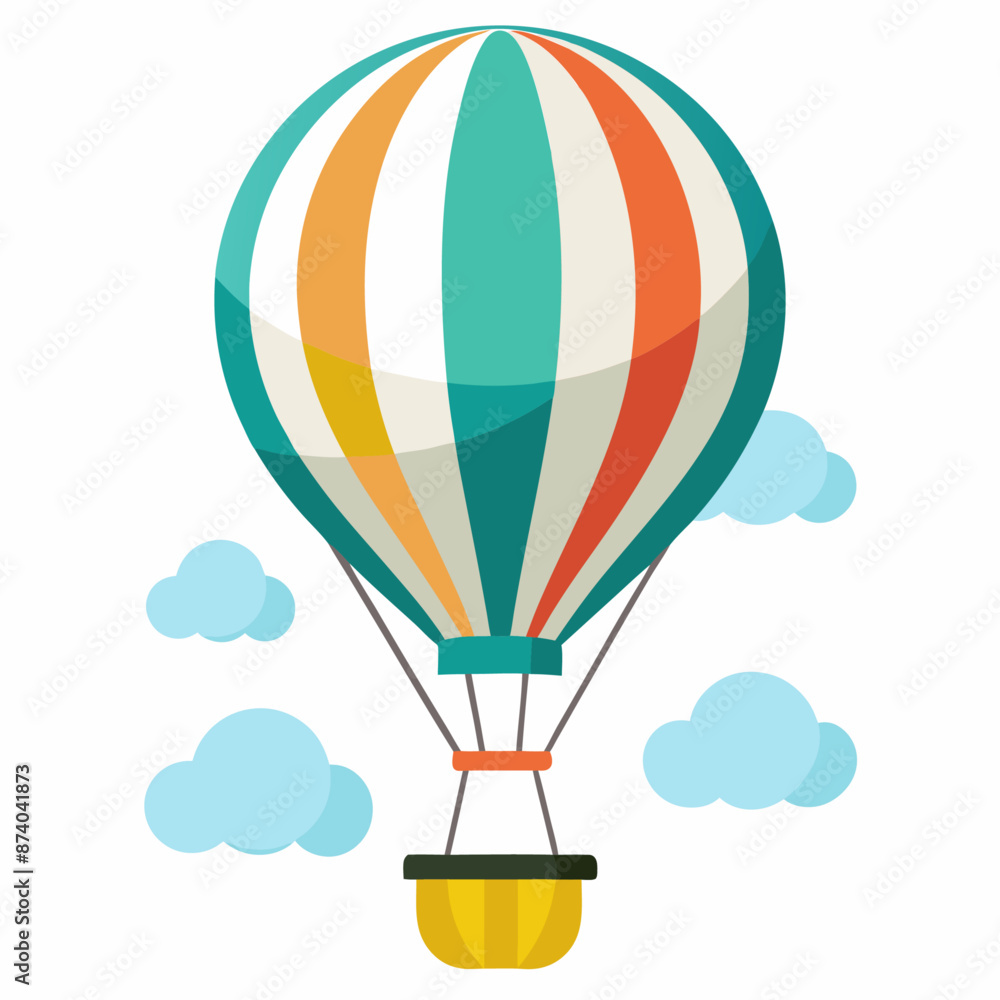 Fototapeta premium air balloon clipart cartoon Illustration drawing