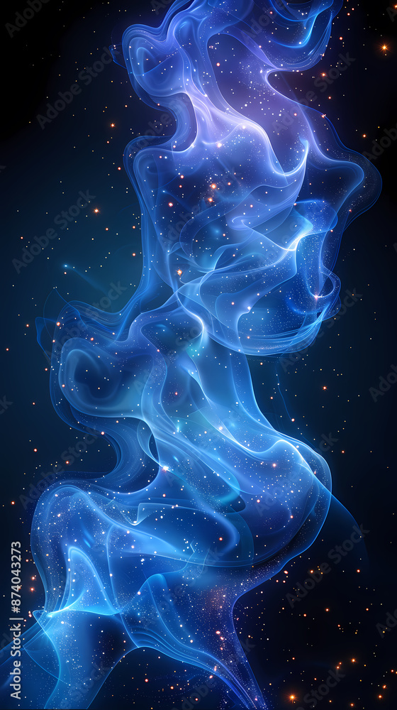 Abstract glowing blue waves Abstract glowing blue waves