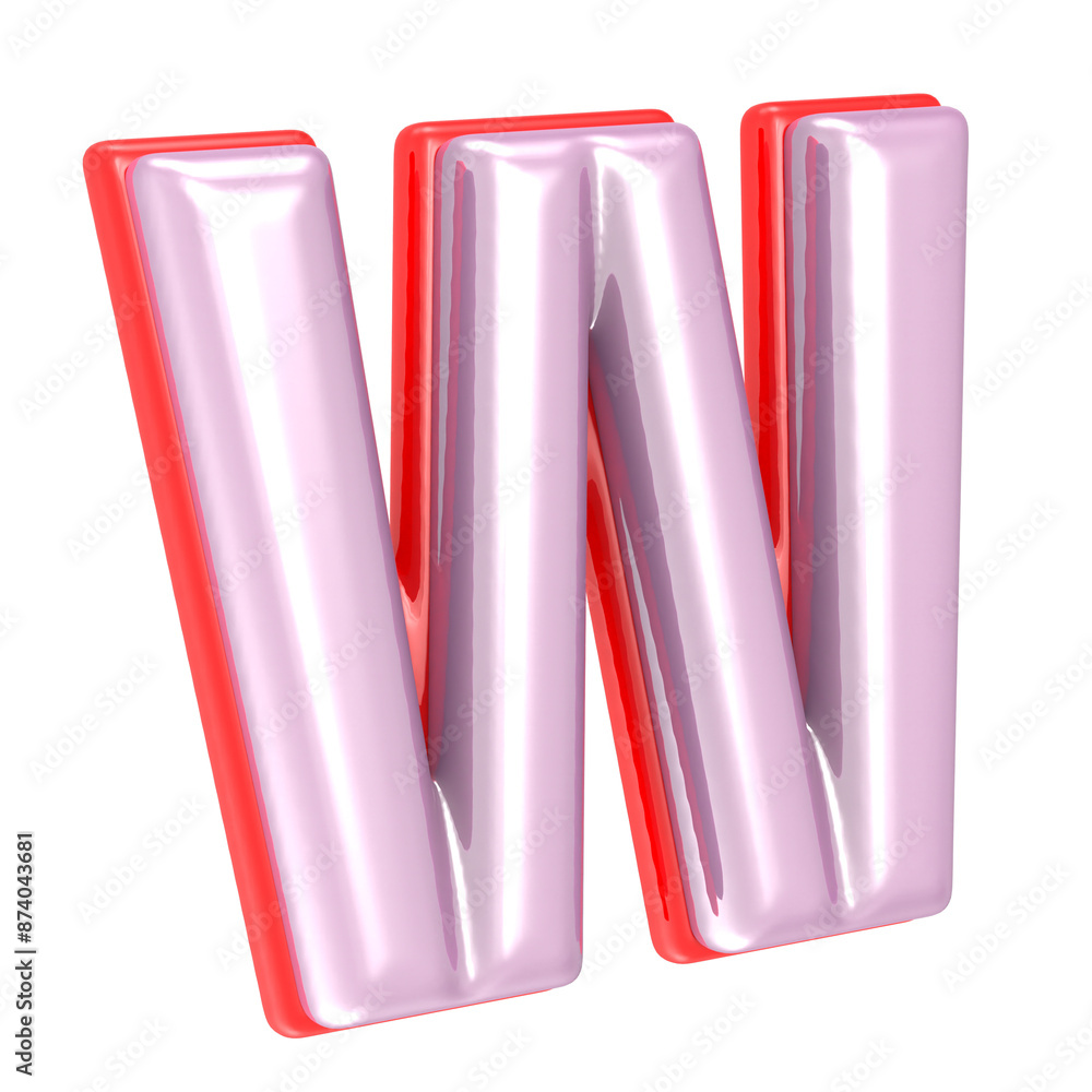 G Font Pink 3D Render With White Background G Font Pink 3D Render With White Background
