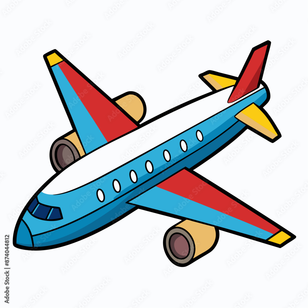airplane clipart cartoon Illustration drawing Stock Vector Adobe Stock