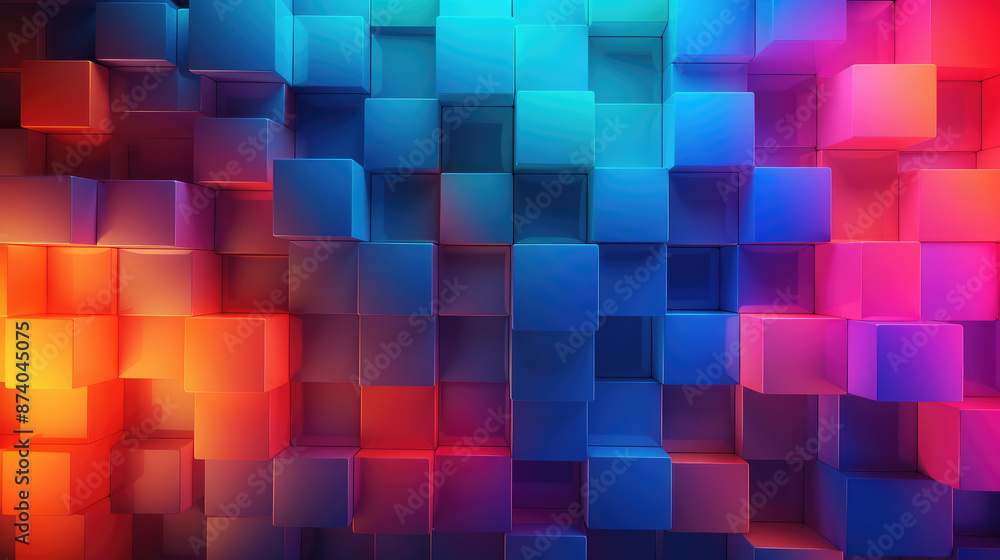 abstract geometric pattern wallpapers, glowing colors, generative ai abstract geometric pattern wallpapers, glowing colors, generative ai