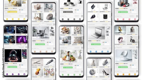 Sales of e-commerce products over the phone