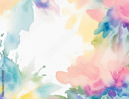 Elegant Floral Watercolor Beautiful Background