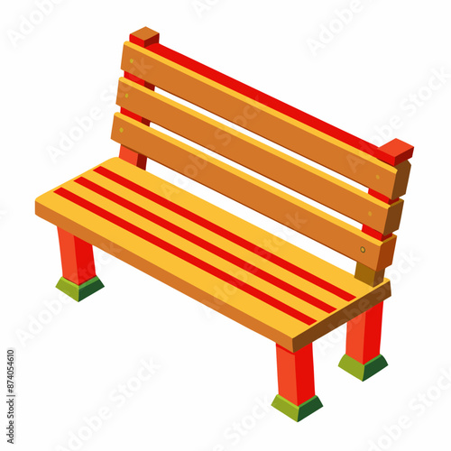 bench clipart cartoon Illustration drawing