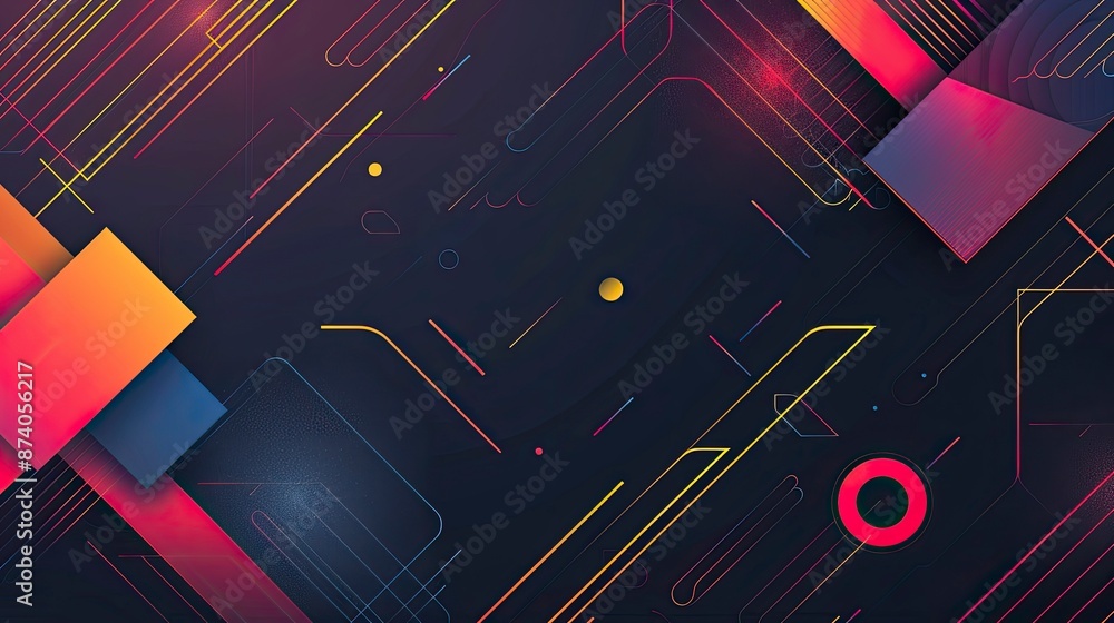 Modern abstract background Minimal Color gradient Dark Web banner Geometric shape - generative ai Modern abstract background Minimal Color gradient Dark Web banner Geometric shape - generative ai