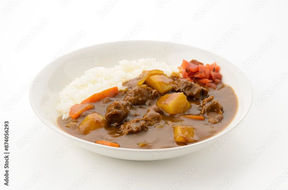 おいしそうなビーフカレーライス