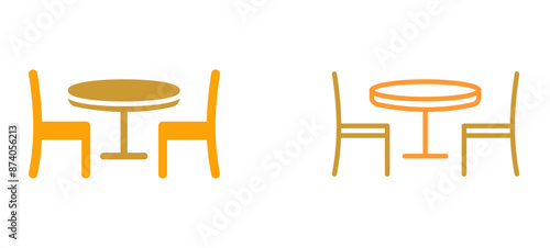 Dining Table Vector Icon